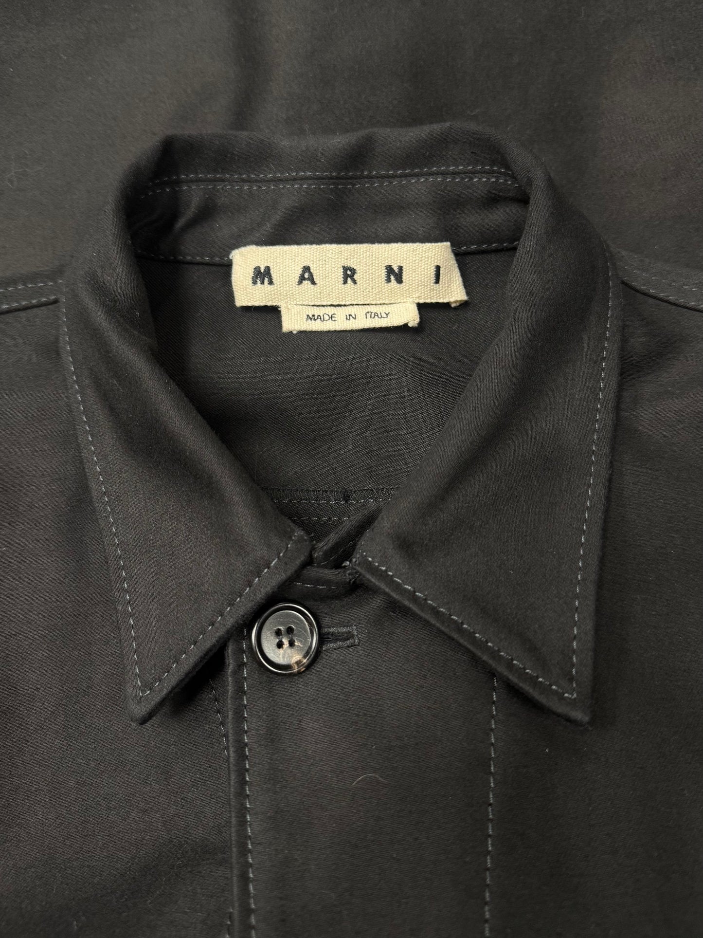 SS2020 Marni Black M-65 Black Cotton Military Field Jacket