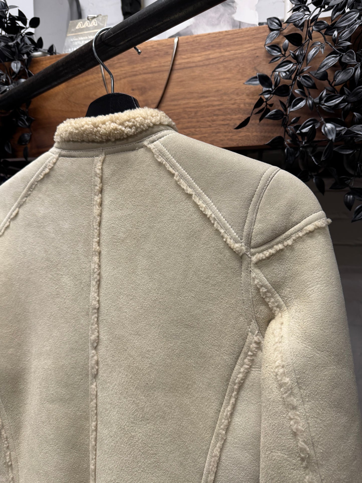 Veronique Branquinho Suede Shearling Lined Jacket