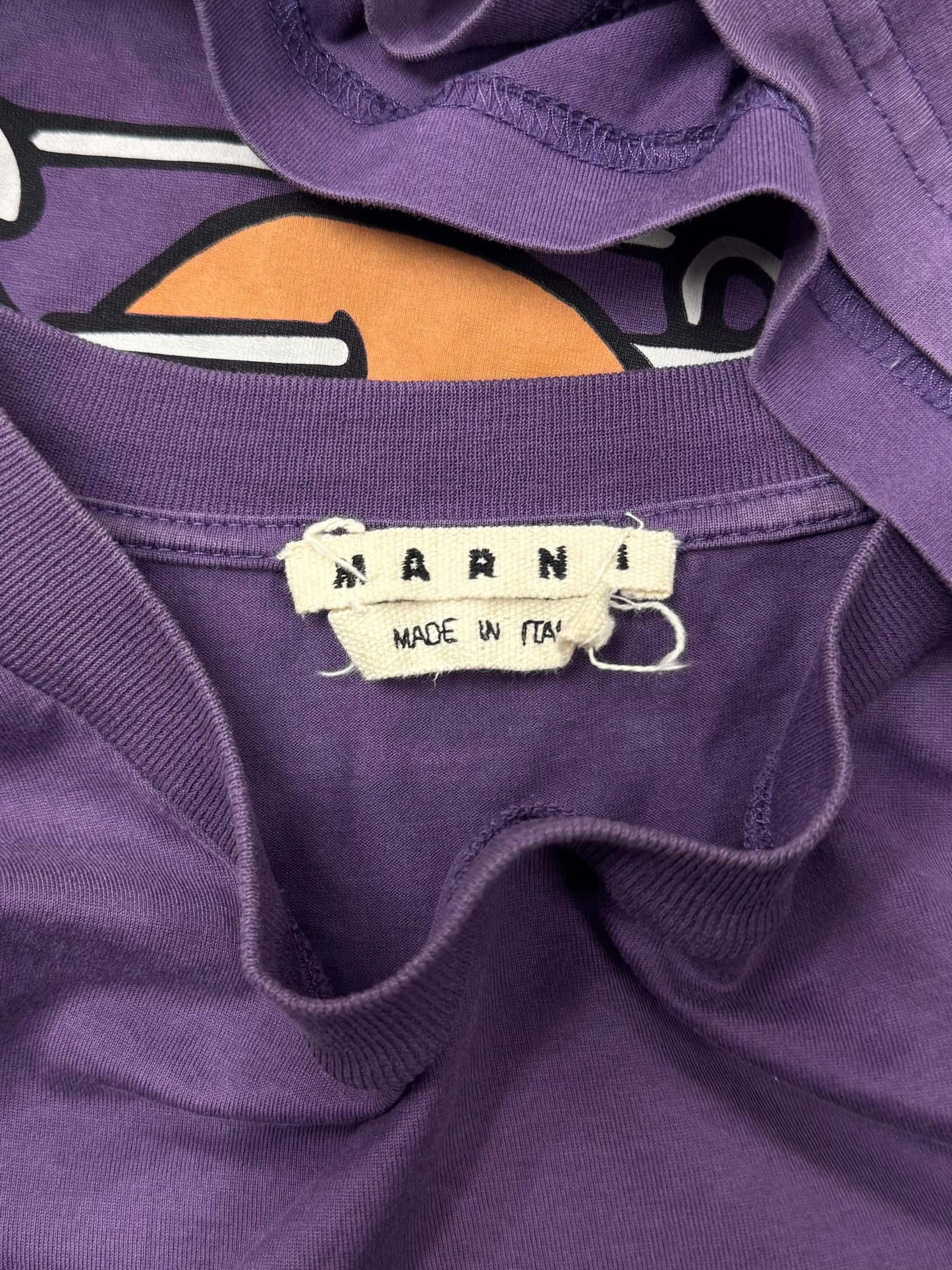 Marni ‘Flower Pin’ Purple Graphic T-Shirt