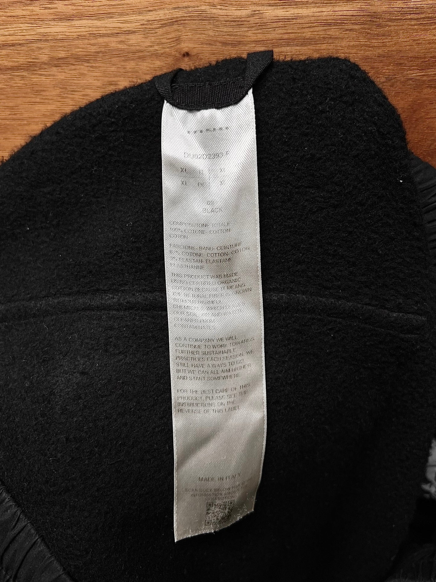 Rick Owens ‘Pusher’ Black Cotton Wide Leg Drawstring Sweatpants