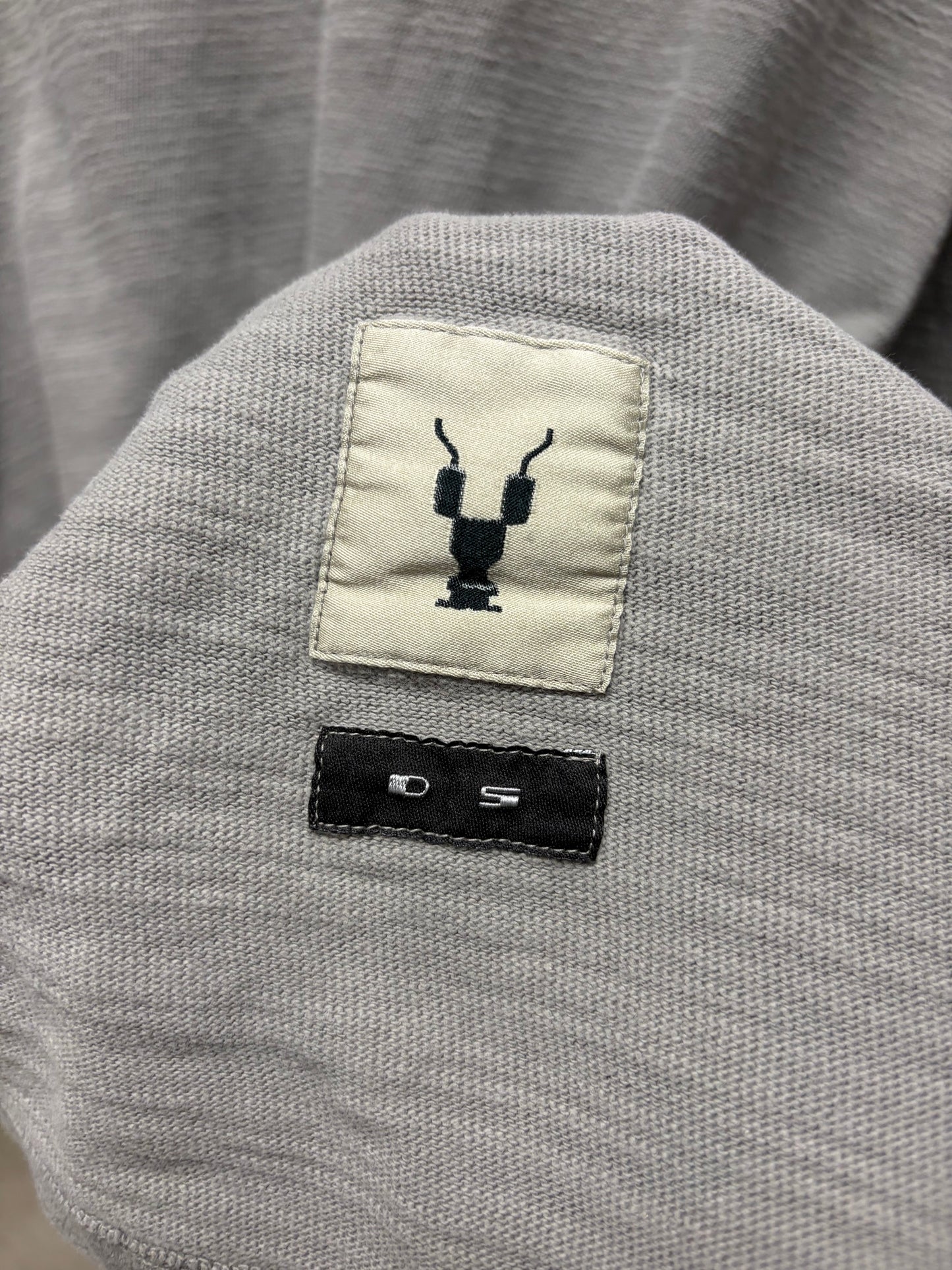 Rick Owens DRKSHDW Heavy Cotton Grey Long Sleeve Shirt