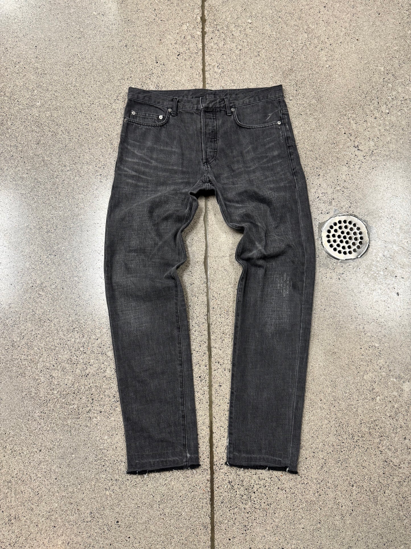 Dior Homme ‘Clawmark’ Washed Grey Denim