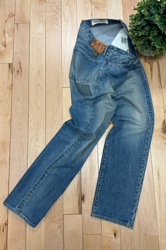 Kapital Light Wash Blue Straight Cut Denim