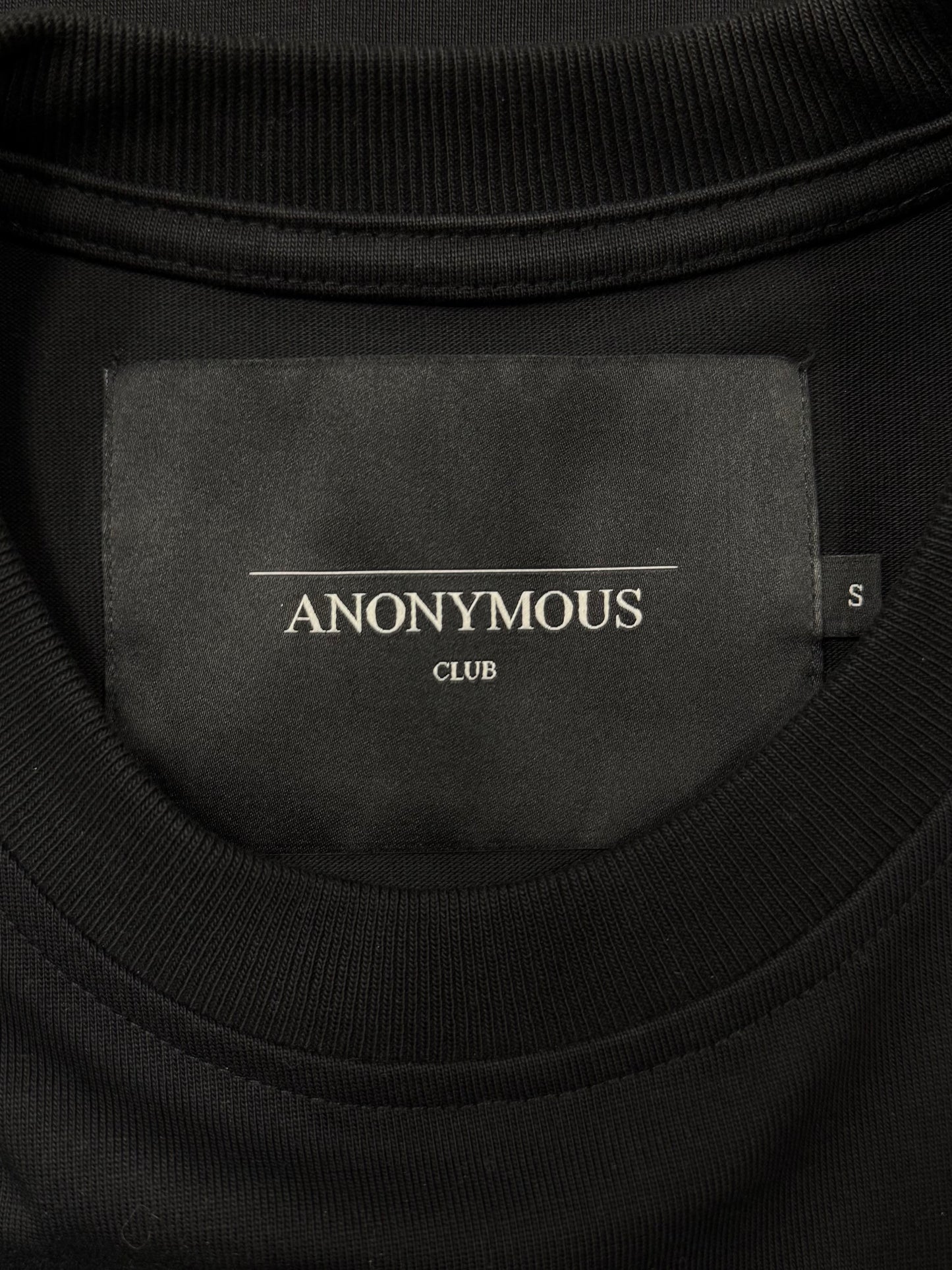 Anonymous Club Rhinestone ‘Club De Couture’ Black Oversized T-Shirt