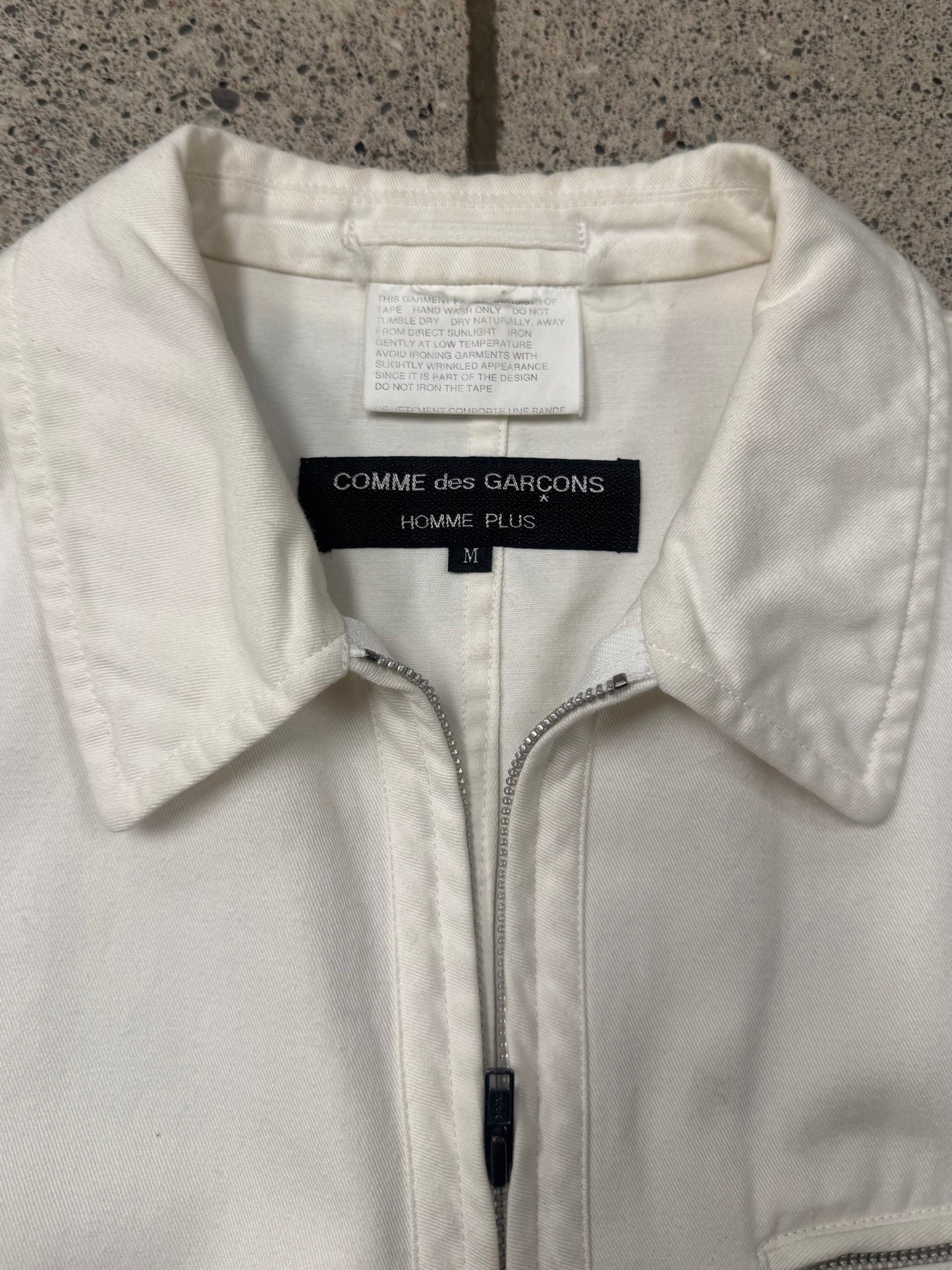 SS1992 Comme Des Garçons Homme Plus ‘3M Strip’ Zip-Up Work Jacket