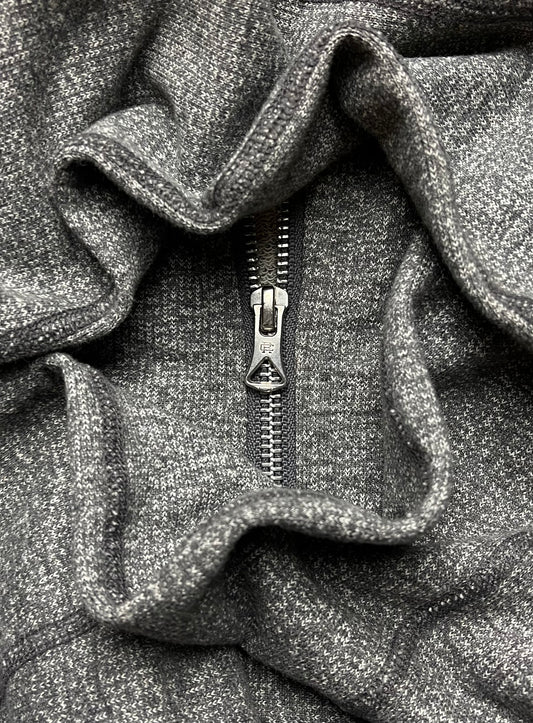 Reigning Champ Heather Grey Zip Up Sweatshirt/Bomber Jacket