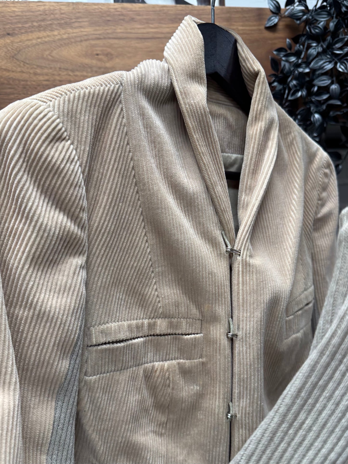 Rick Owens O&M Era ‘Hook n Eye Closure’ Corduroy Jacket