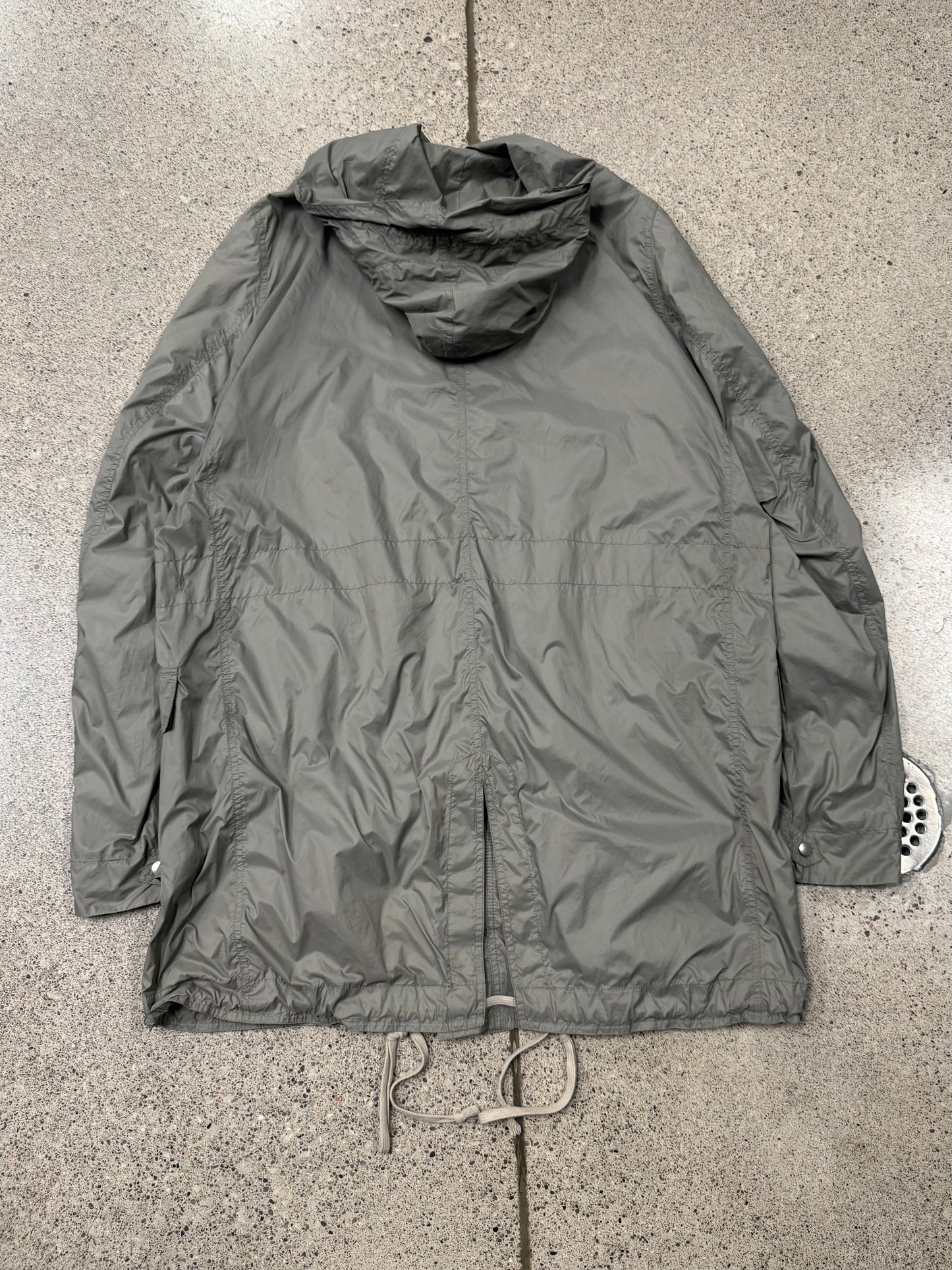 Rick Owens DRKSHDW ‘Dust’ Fishtail Button Snap Parka