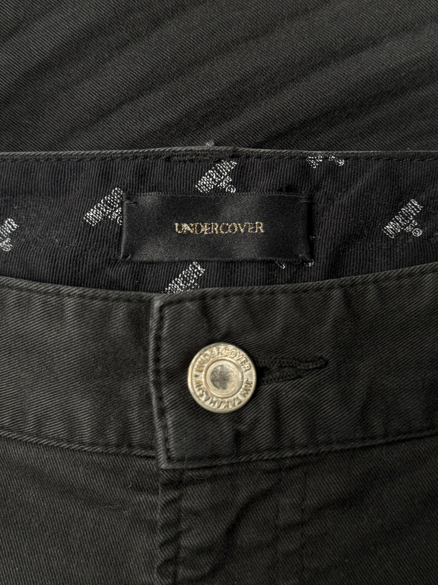 SS2014 Undercover Distressed Black Skinny Jeans