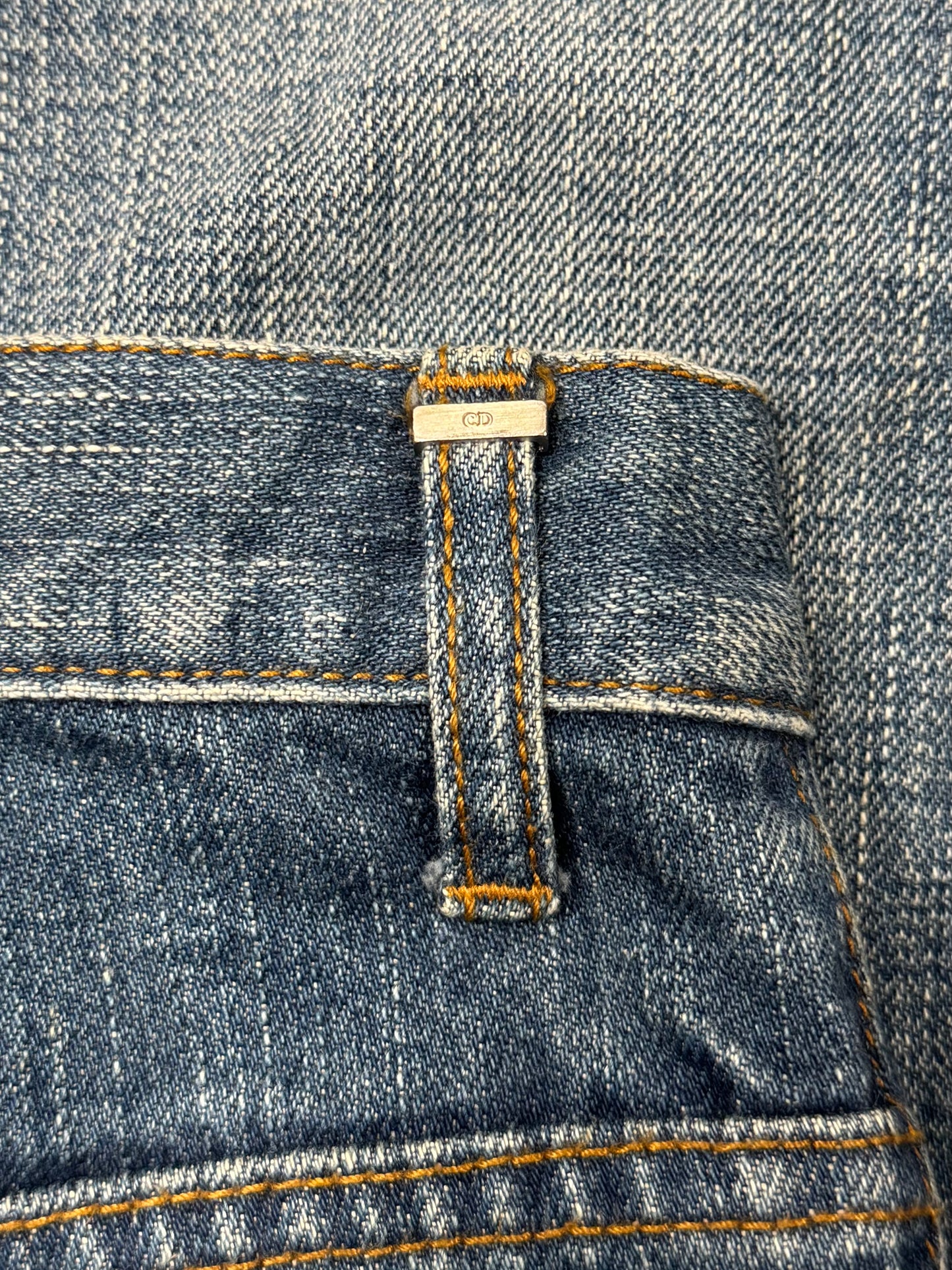 Dior Homme ‘Clawmark’ Washed Blue Skinny Denim