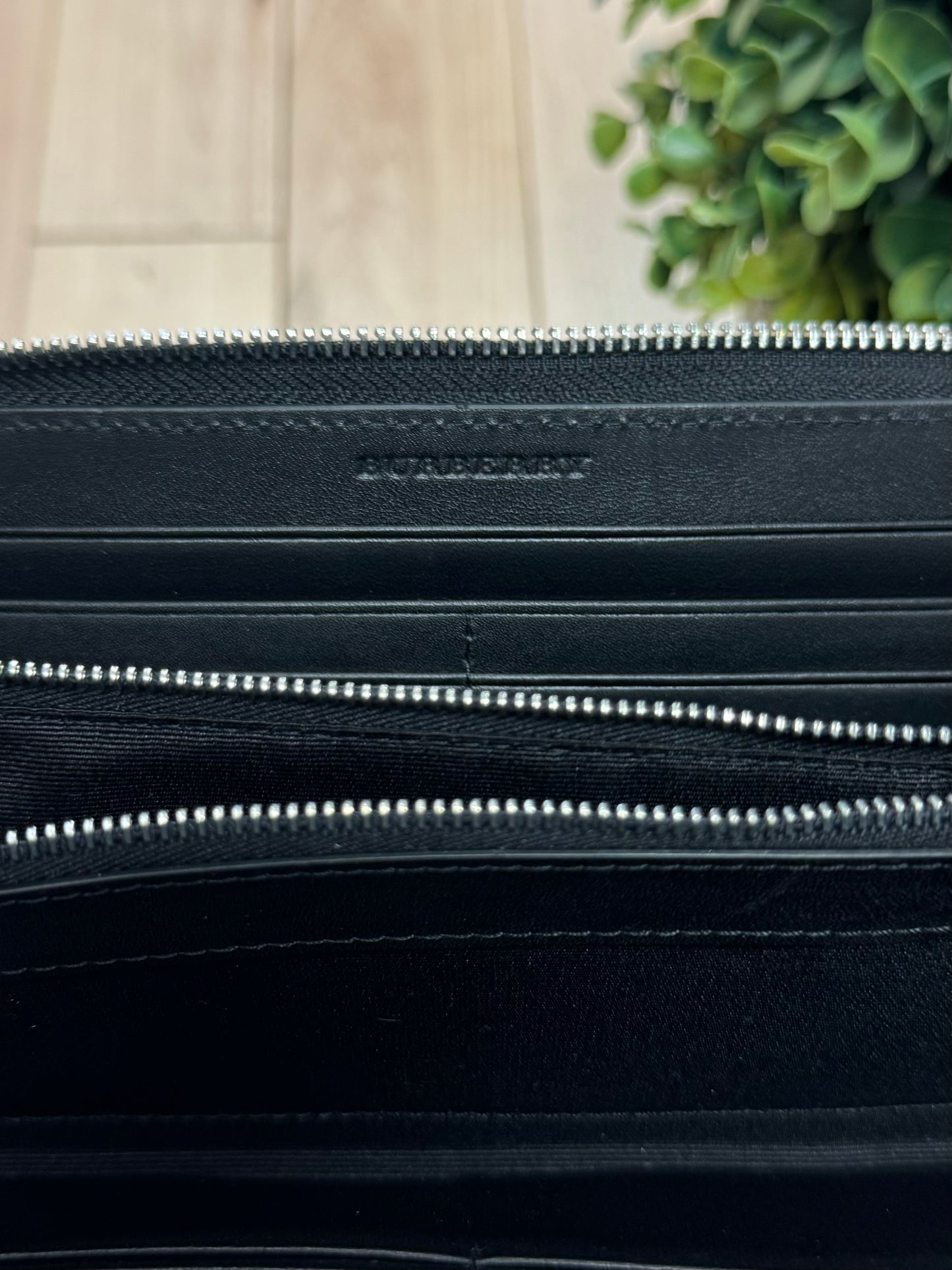 Burberry Nova Check Black Long Wallet