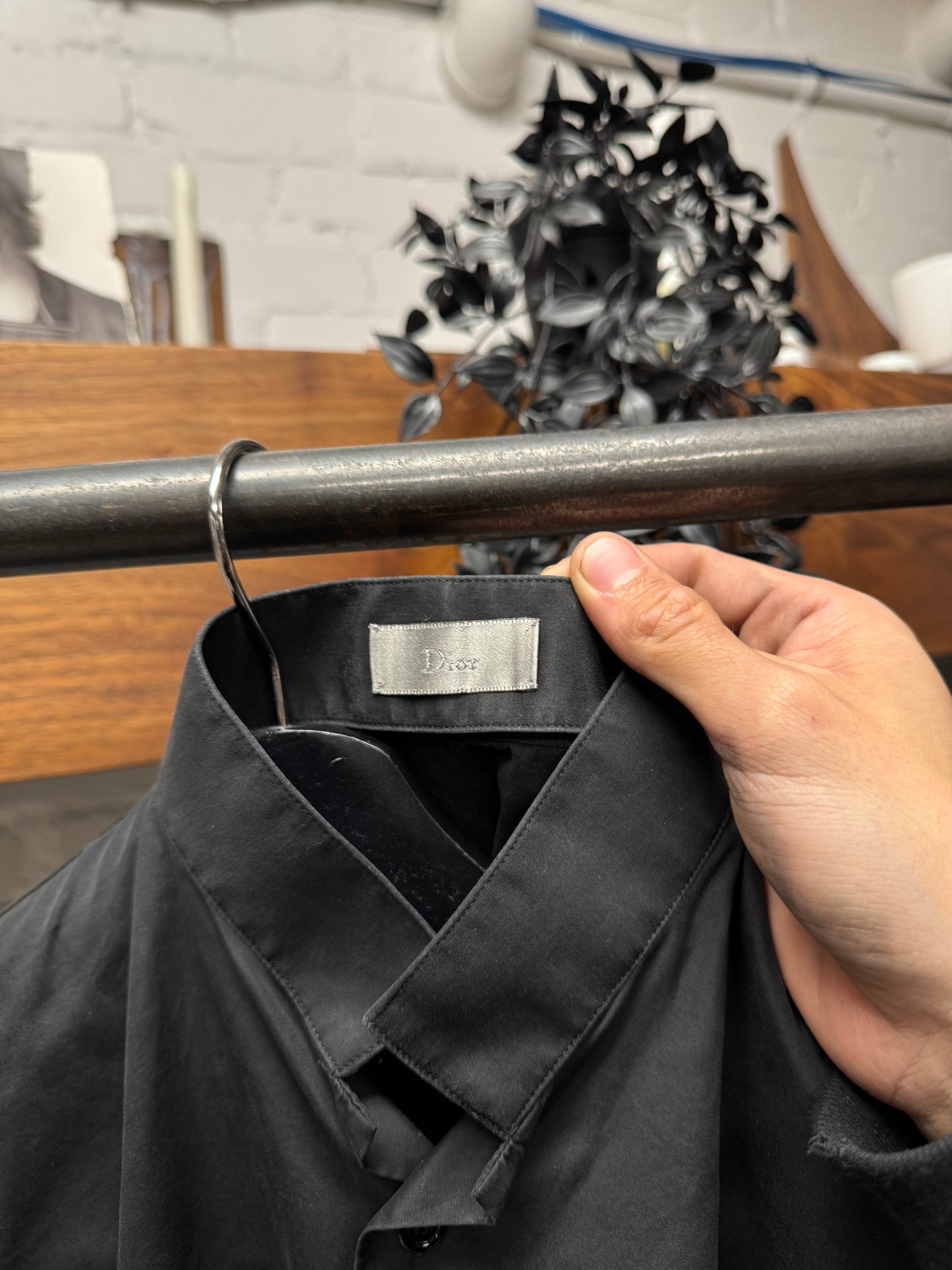 Dior Homme Japan Exclusive ‘Inverse Collar’ Button Up Shirt