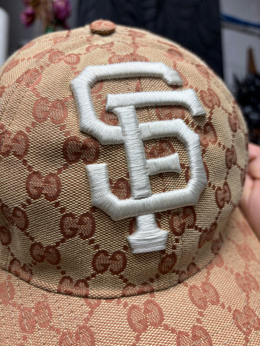 AW2018 Gucci x MLB ‘San Francisco Giants’ Guccisima Monogram Baseball Cap