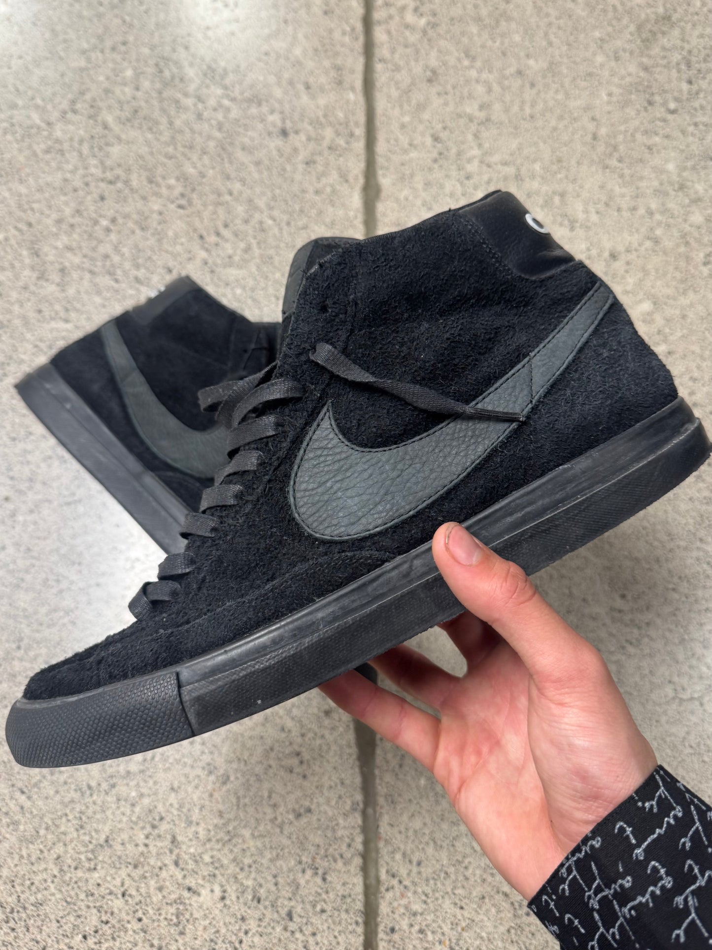 Comme Des Garçons x Nike ‘Blazer’ Suede High Top Sneakers