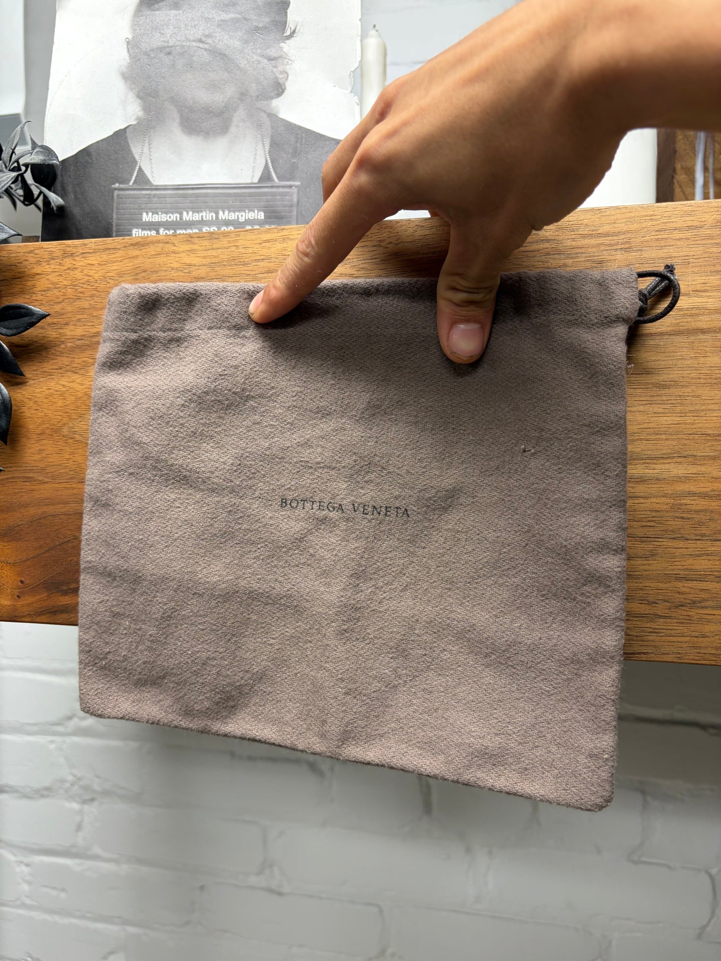 Bottega Veneta ‘Intrecciato’ Woven Black Leather Belt with Blue Interior