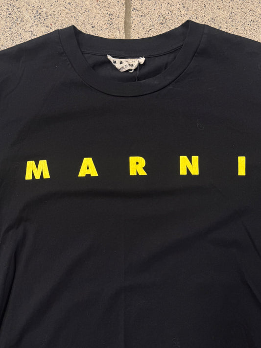 Marni Black/Yellow Logo T-Shirt