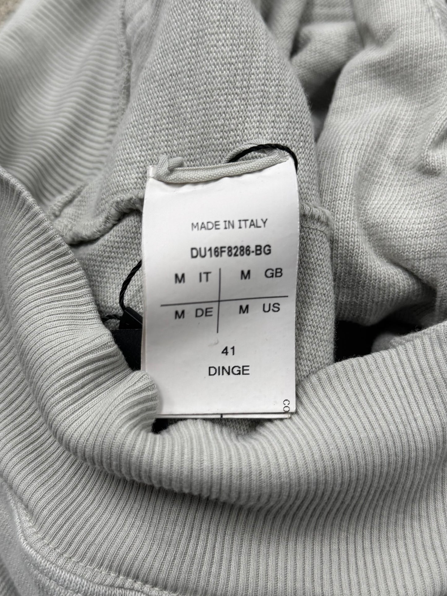AW2016 Rick Owens ‘Dinge’ Grey Mountain Zip Hoodie