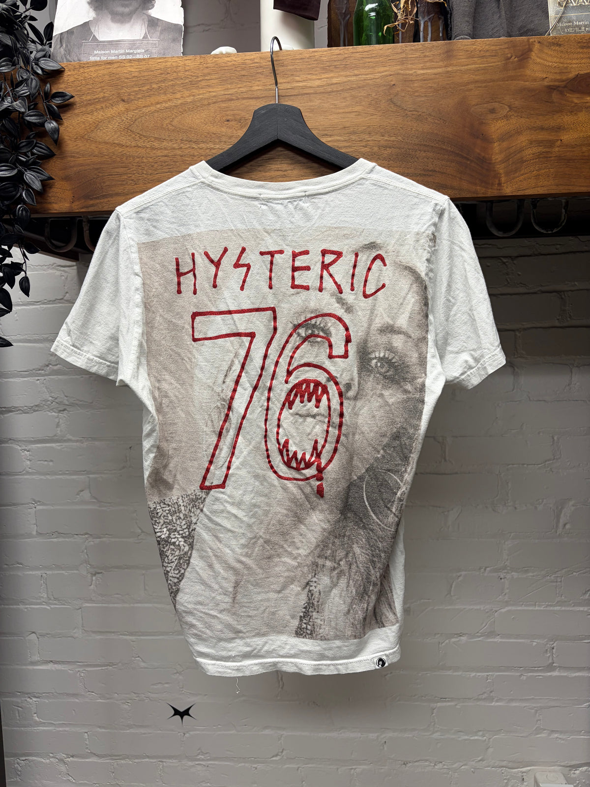 Hysteric Glamour ‘Too Drunk’ Crude Drawing White Graphic T-Shirt