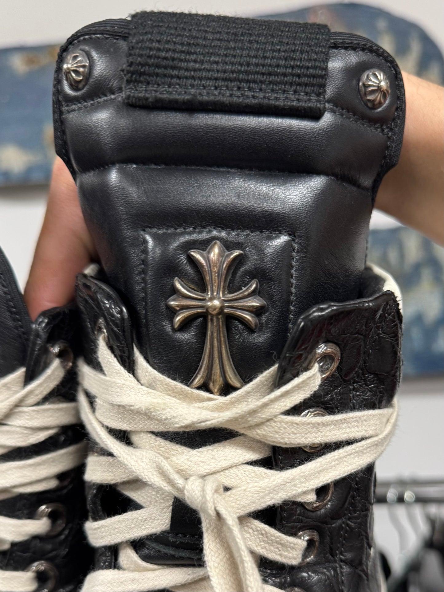 Chrome Hearts x Rick Owens Genuine Crocodile Leather Geobaskets