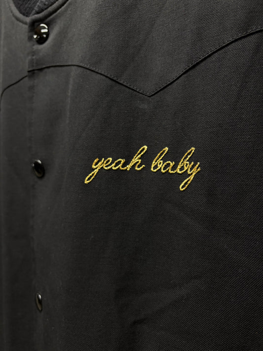 SS2016 Saint Laurent by Hedi Slimane ‘Yeah Baby’ Chain Stitch Virgin Wool Bomber Jacket
