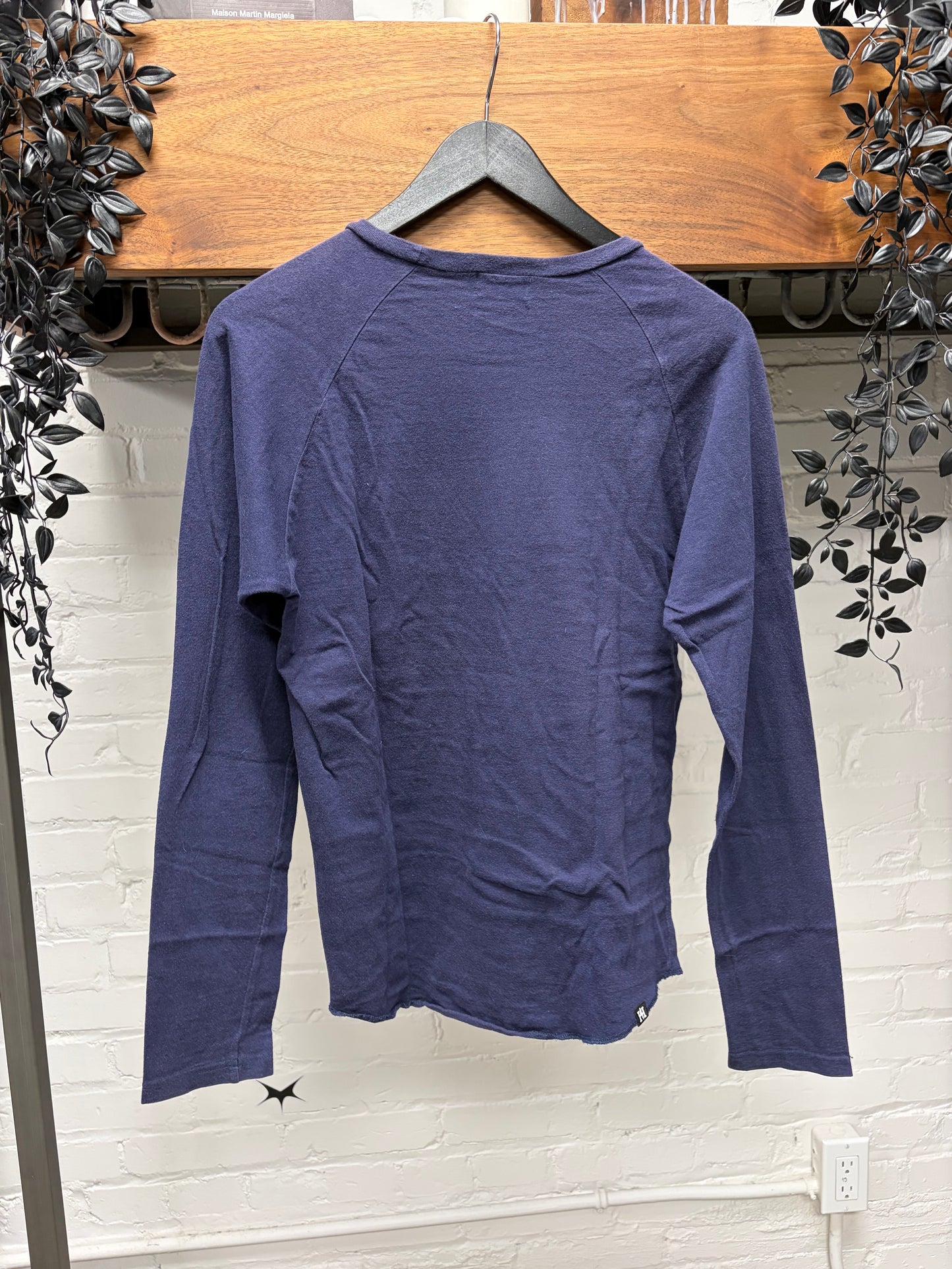 Hysteric Glamour Vintage Inspired ‘Michigan 1975’ Crest Logo Long Sleeve