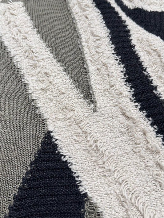 Yohji Yamamoto ‘Y’s’ Intarsia Knit Wool Sweater