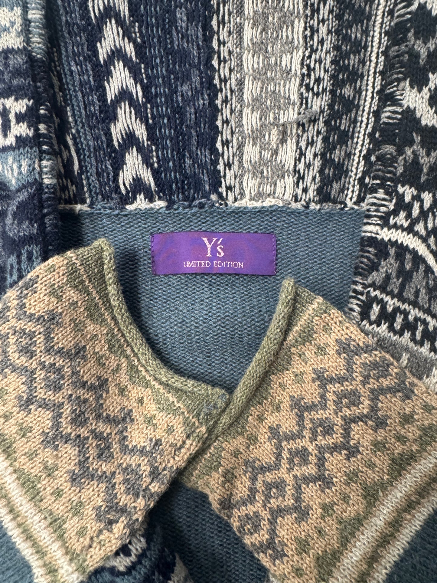 Vintage Yohji Yamamoto ‘Y’s’ Limited Edition Nordic Knit Sweater