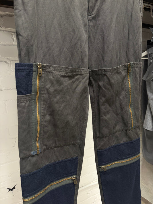 2012 Alexander McQueen Patchwork Panelled Cargo Pants