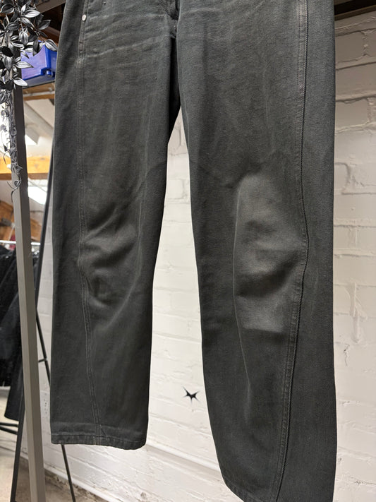 Lemaire Black Straight Cut ‘Twist Seam’ Denim