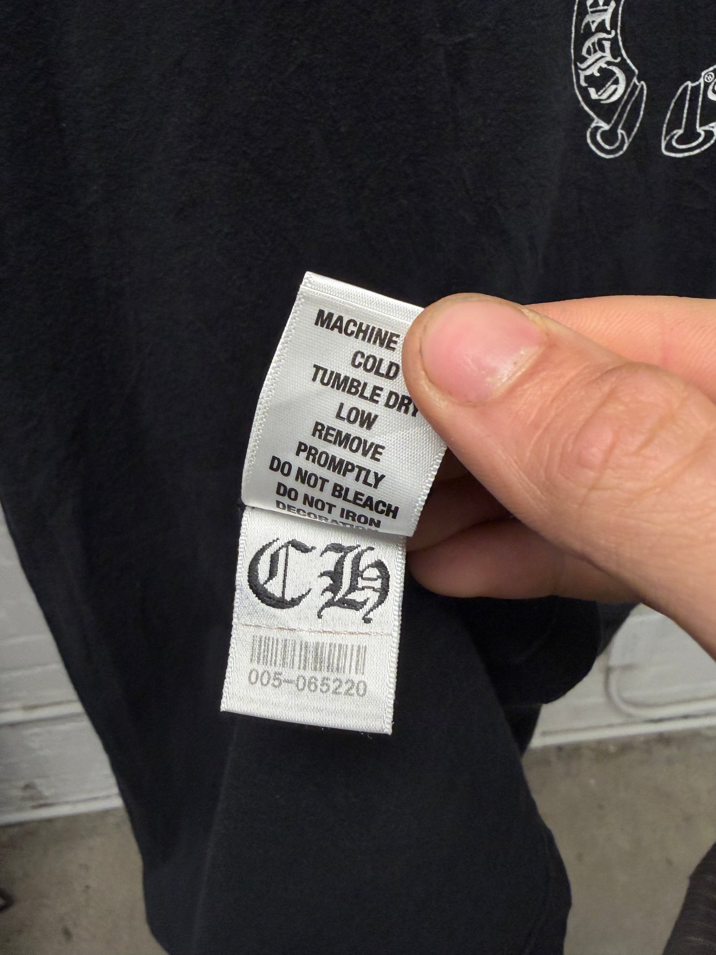 Chrome Hearts ‘Scroll Logo’ Black Short Sleeve T-Shirt