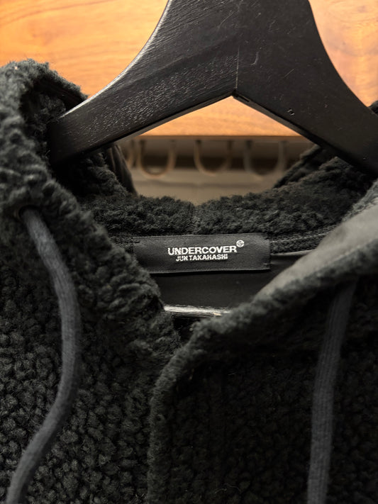 Undercover Black ‘Sherpa’ Button Closure Hoodie