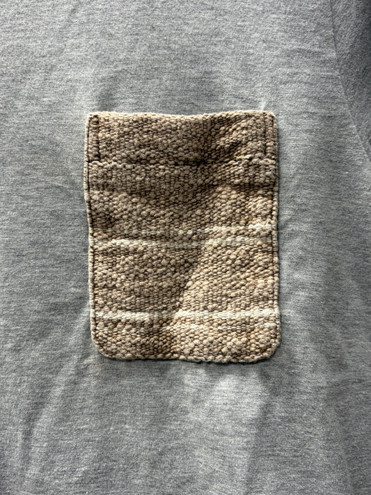 Visvim ‘Knit Pocket’ Heather Grey Cotton T-Shirt