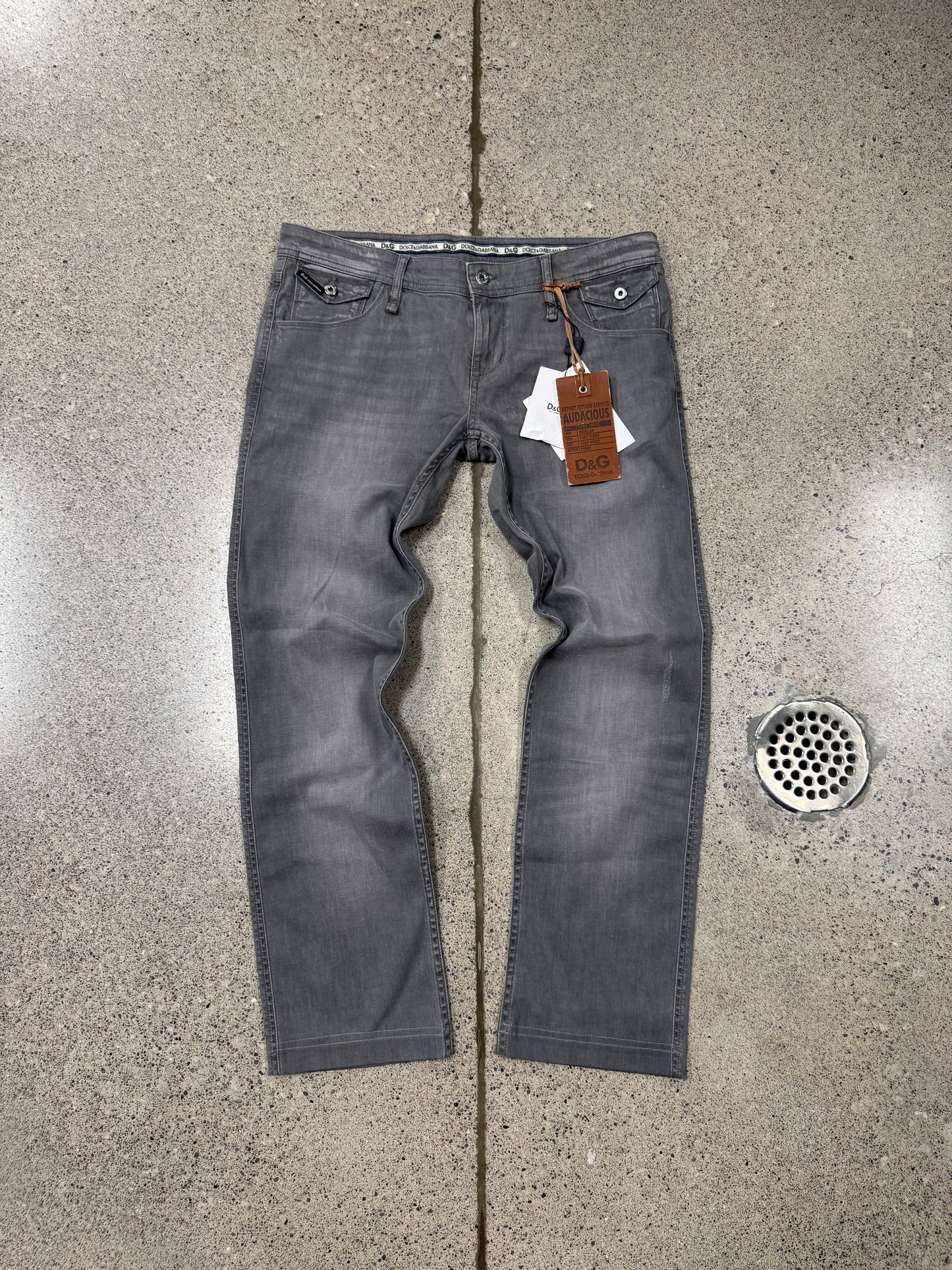 2000s Dolce & Gabbana Washed Grey Skinny Denim