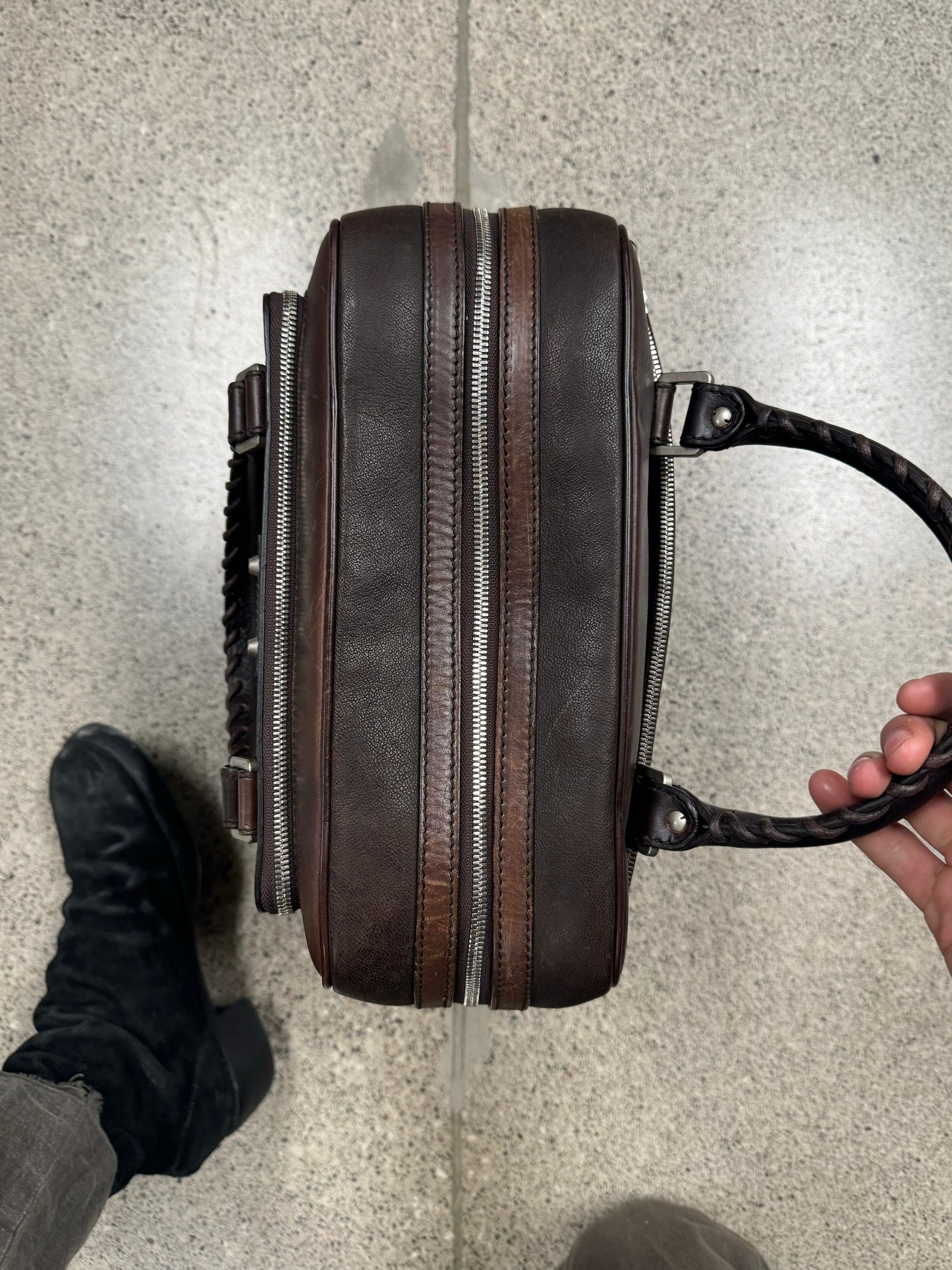Balenciaga ‘Arena’ Brown Leather Work Bag