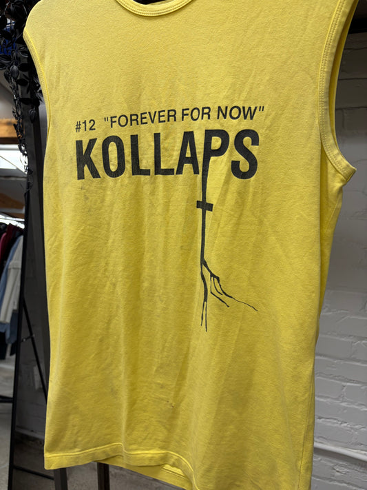 SS2002 Raf Simons ‘Kollaps’ Yellow Tank Top