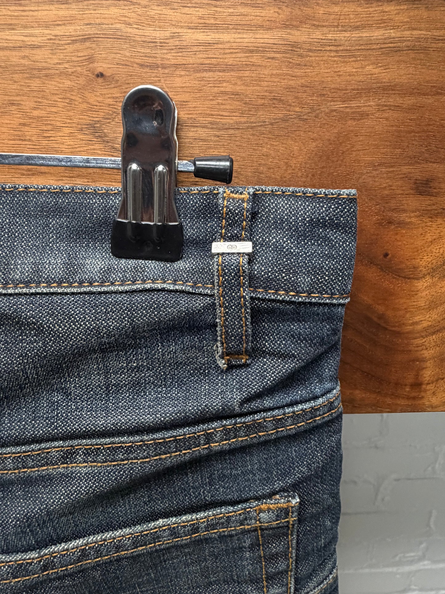 Dior Homme ‘Jake’ Raw Washed Blue Skinny Jeans