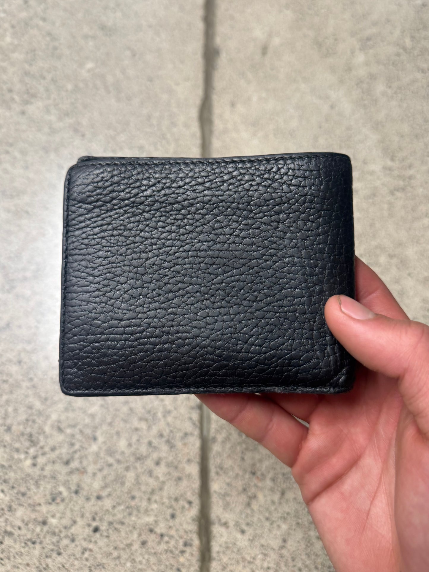 Gucci Calfskin Leather GG Interlock Logo Wallet