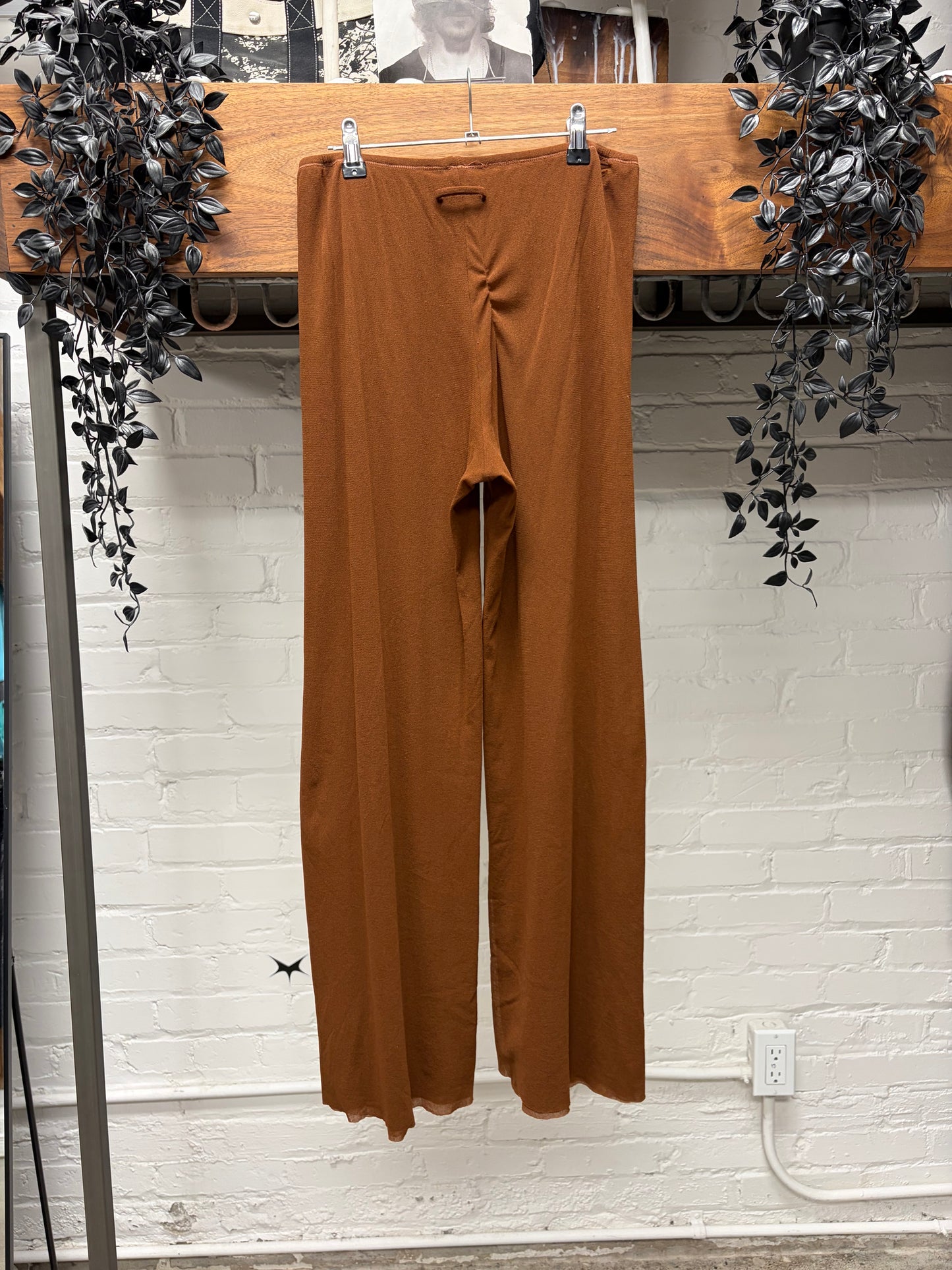 Vintage Jean Paul Gaultier ‘Soleil’ Flared Leg Mesh Pants