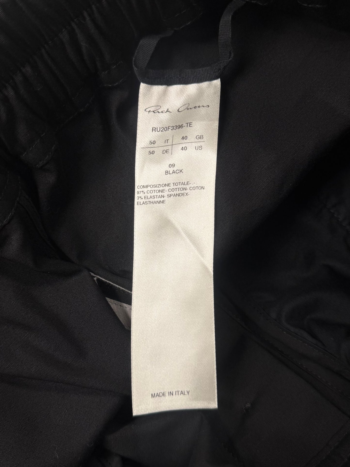 AW2020 Rick Owens ‘Performa’ Side-Zip Joggers