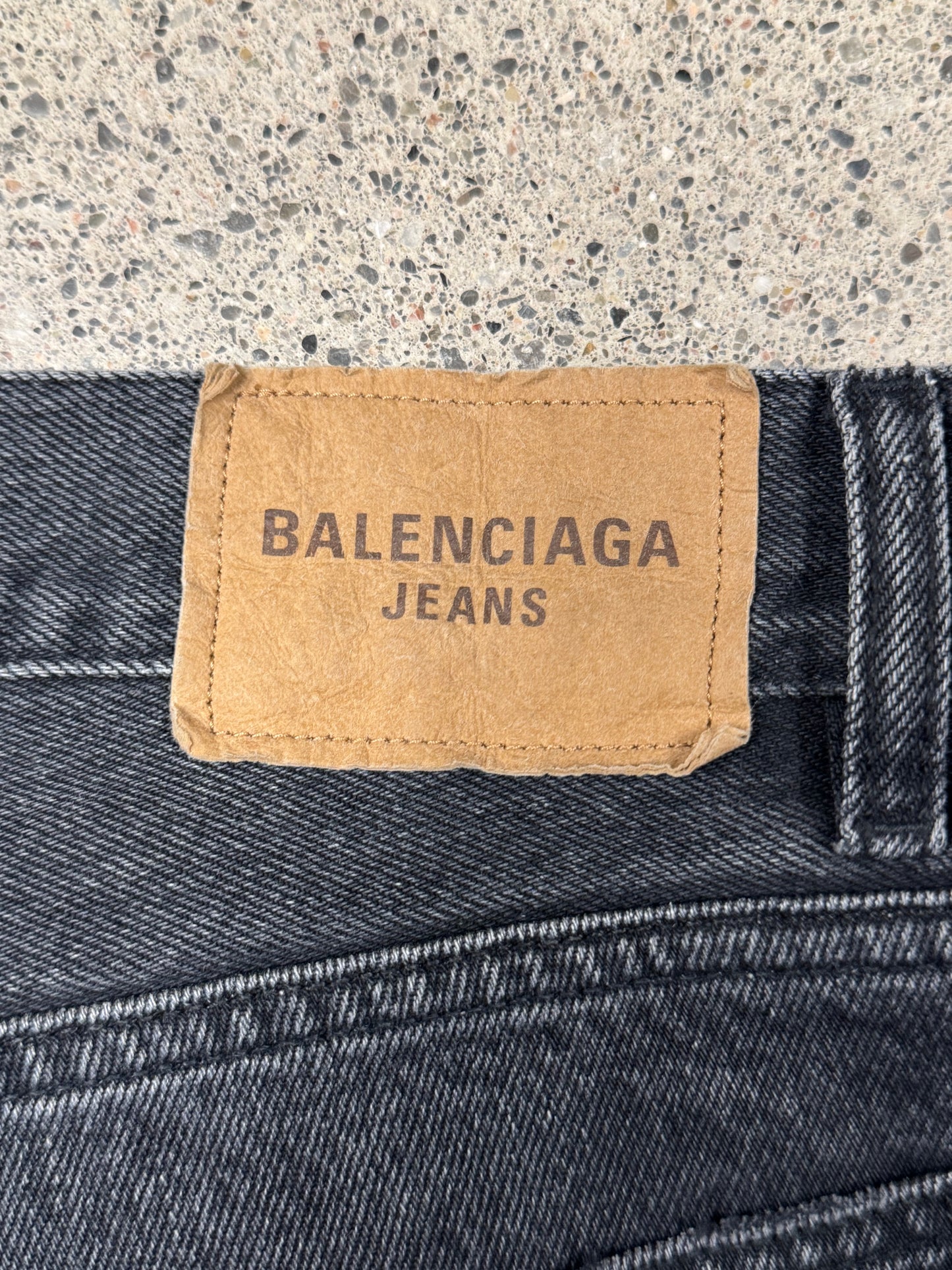 2021 Balenciaga ‘Washed Grey’ Organic Twill Denim