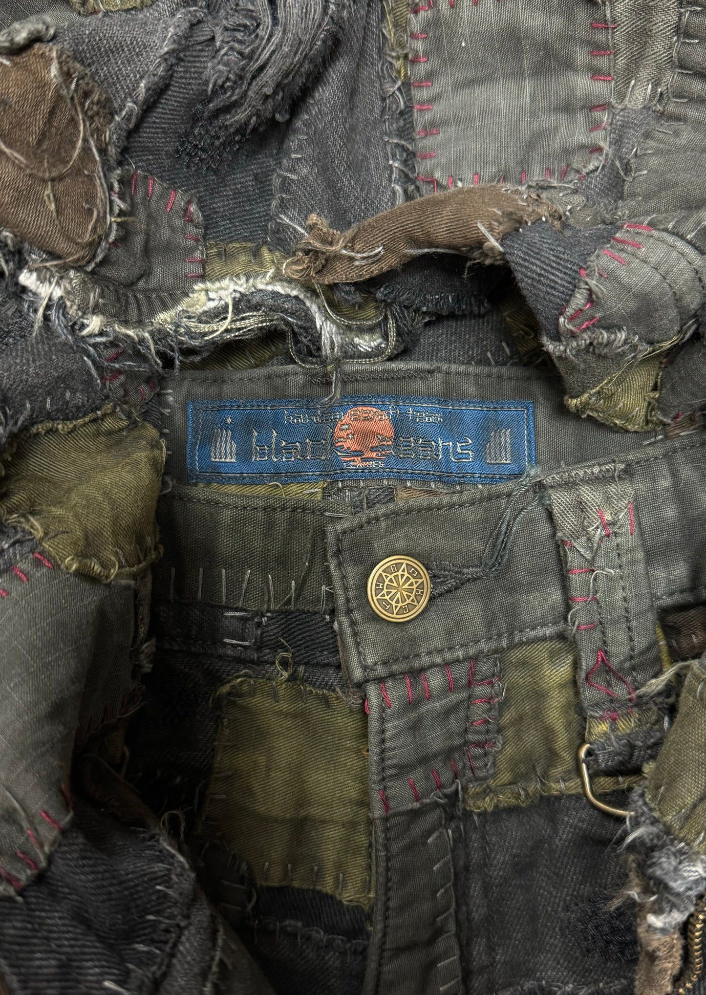 Blackmeans Crust Punk Repaired ‘Scab’ Denim