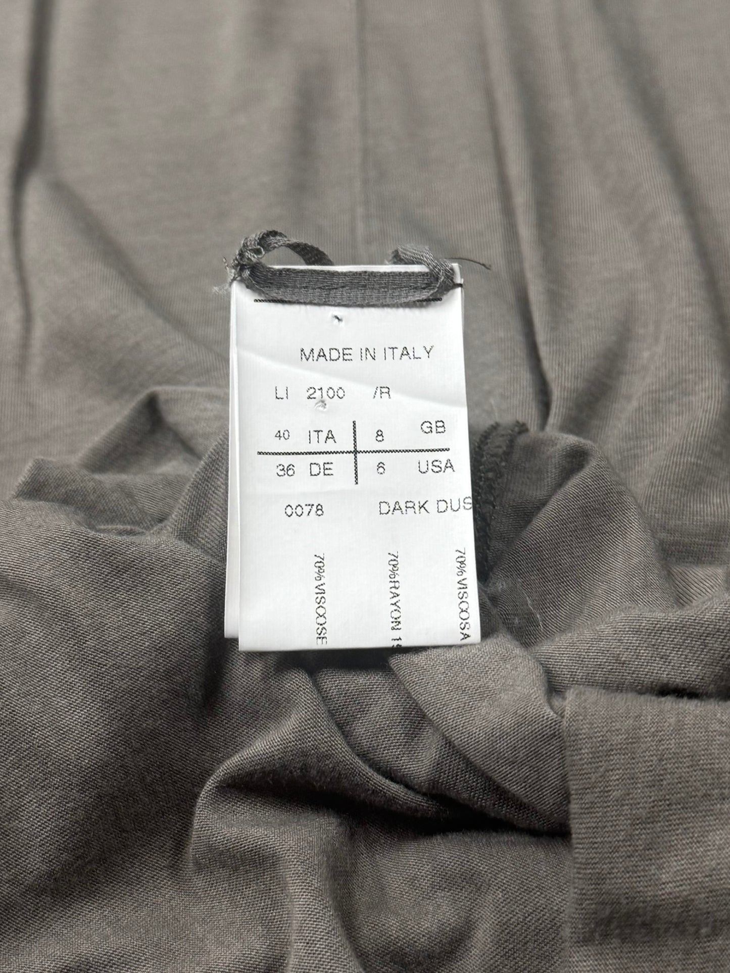 2000s Rick Owens ‘Lilies’ Dark Dust Tank Top