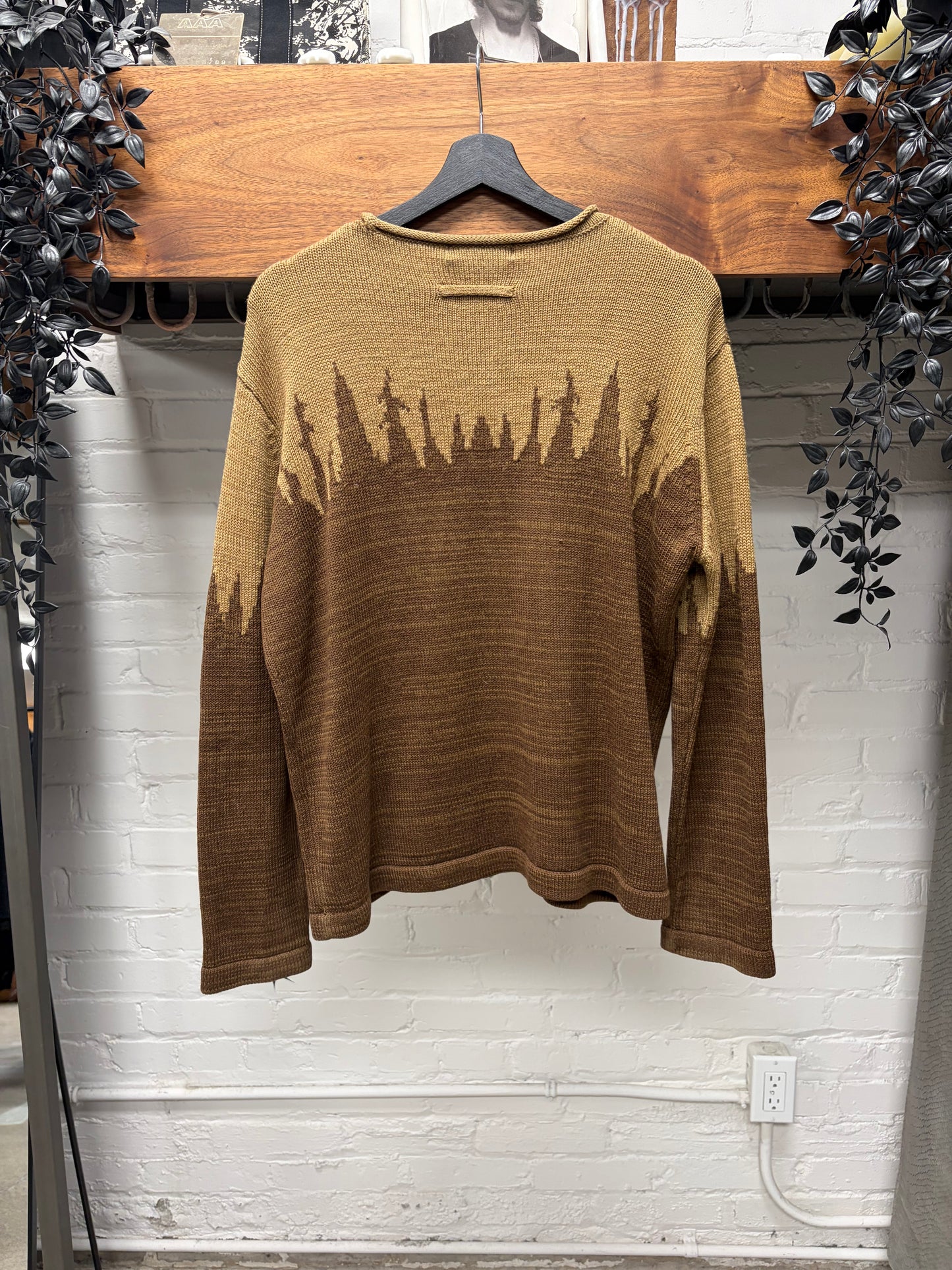 Vintage 90s Jean Paul Gaultier ‘Objet’ Treeline Knit Sweater