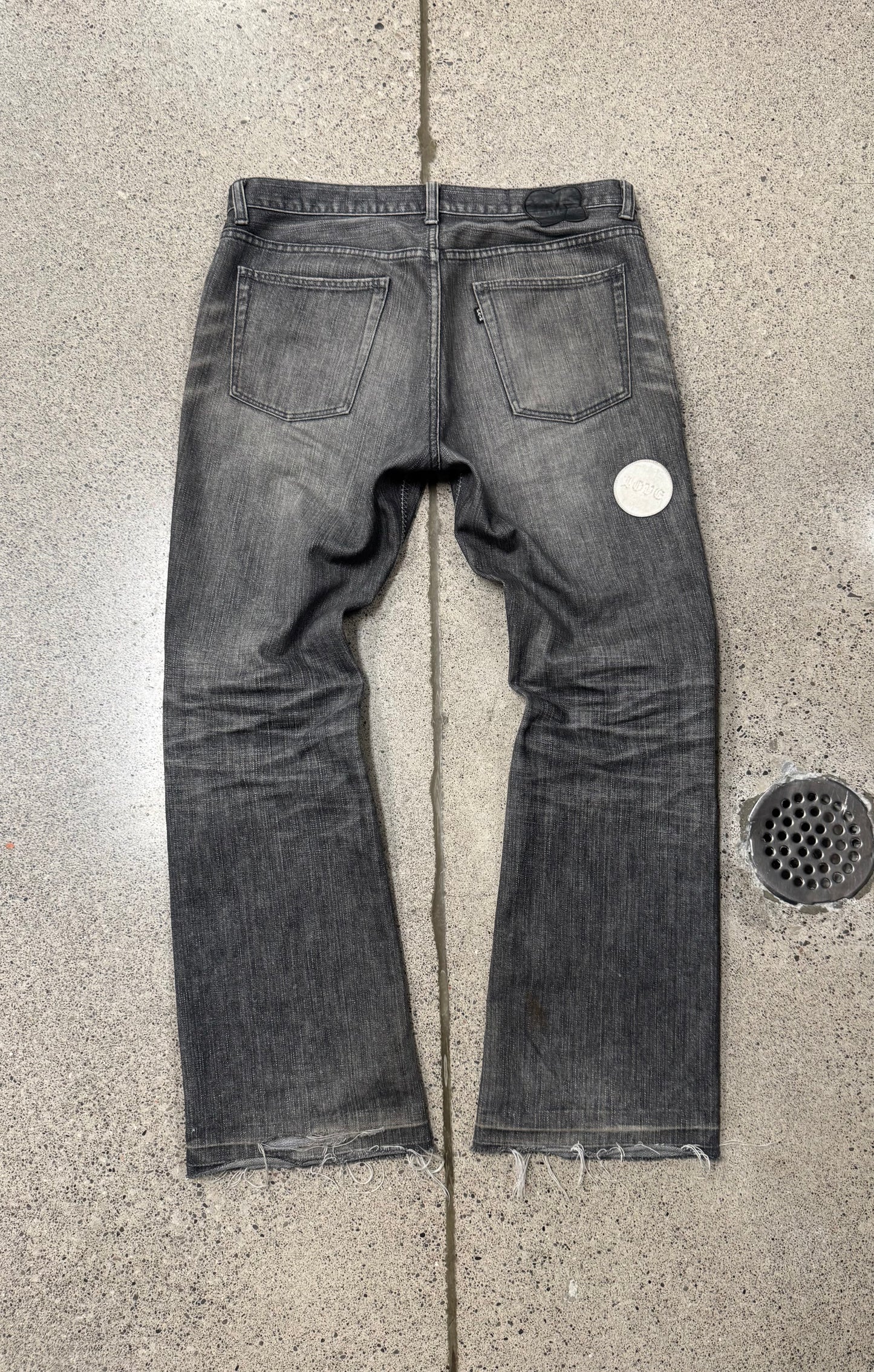 AW2004 Number (N)ine ‘Give Peace a Chance’ Patchwork Denim