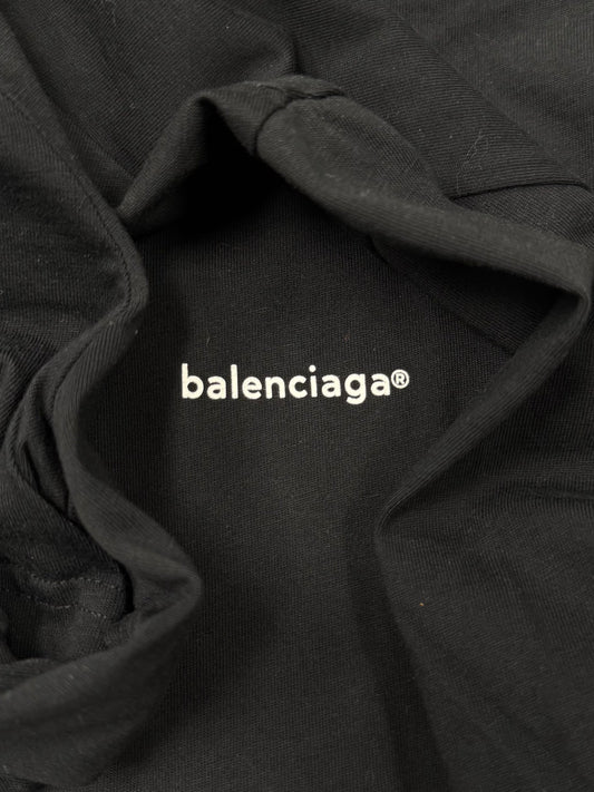 Balenciaga ‘Archetype’ Logo Black T-Shirt