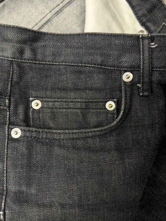 Dior Homme ‘ Raw Black’ Flared Leg Denim