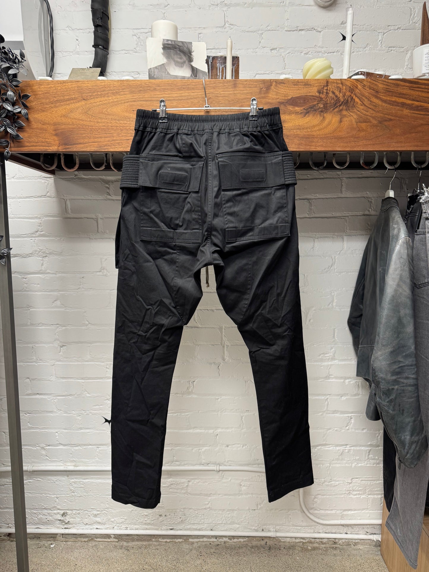Rick Owens Black ‘Creatch’ Drop Crotch Cargo Pants