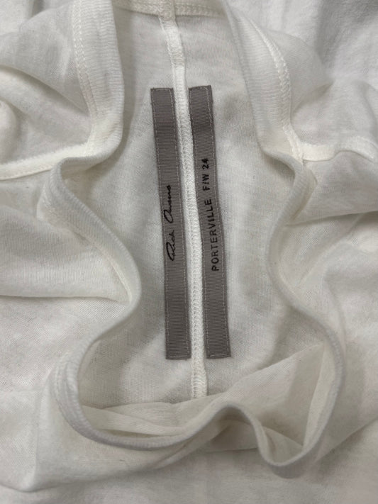 AW2024 Rick Owens ‘Porterville’ Milk White Split Seam Shirt