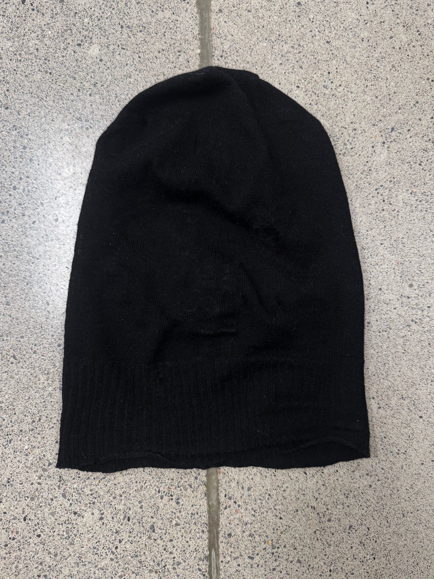 Rick Owens ‘Skull’ Virgin Wool Black Balaclava