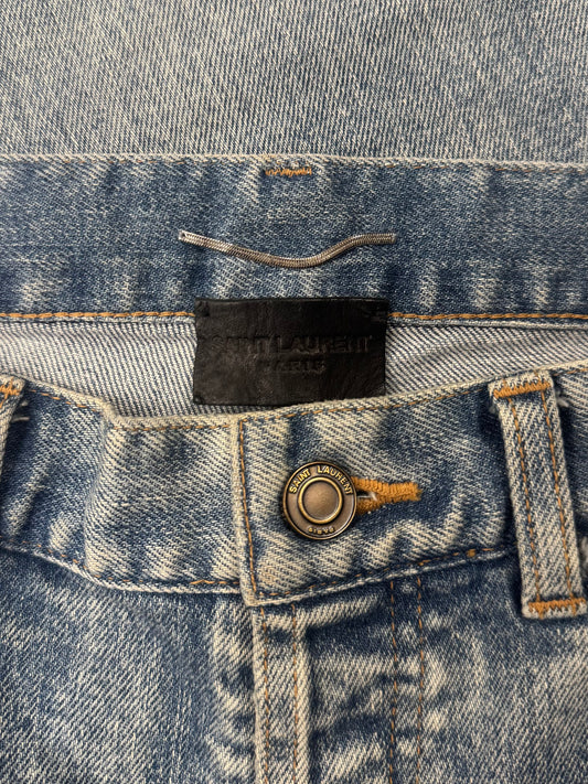 2019 Saint Laurent ‘D20’ Light Wash Blue Skinny Jeans
